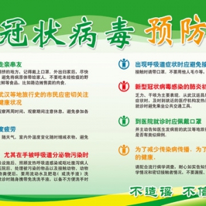 新型冠狀病毒預(yù)防知識(shí)
