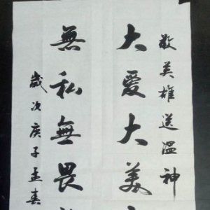 戰(zhàn)疫情|徐明前：書(shū)法作品