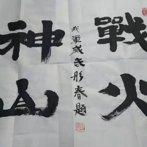戰(zhàn)疫情|顧彤春：書(shū)法作品