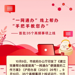 “一網(wǎng)通辦”幫辦35個高頻事項正式上線，涵蓋這些企業(yè)和個人事項