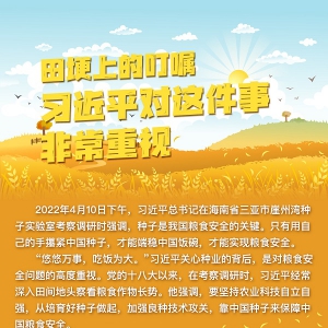 學(xué)習(xí)進(jìn)行時(shí)丨田埂上的叮囑，習(xí)近平對(duì)這件事非常重視