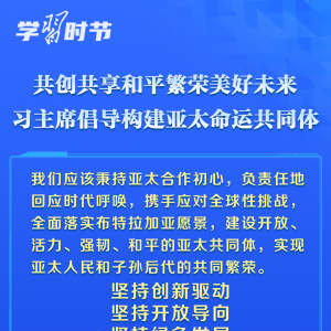 學(xué)習(xí)時(shí)節(jié)｜共創(chuàng)共享和平繁榮美好未來，習(xí)主席倡導(dǎo)構(gòu)建亞太命運(yùn)共同體