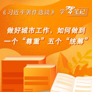 《習(xí)近平著作選讀》學(xué)習(xí)筆記：做好城市工作，如何做到一個(gè)“尊重”五個(gè)“統(tǒng)籌”